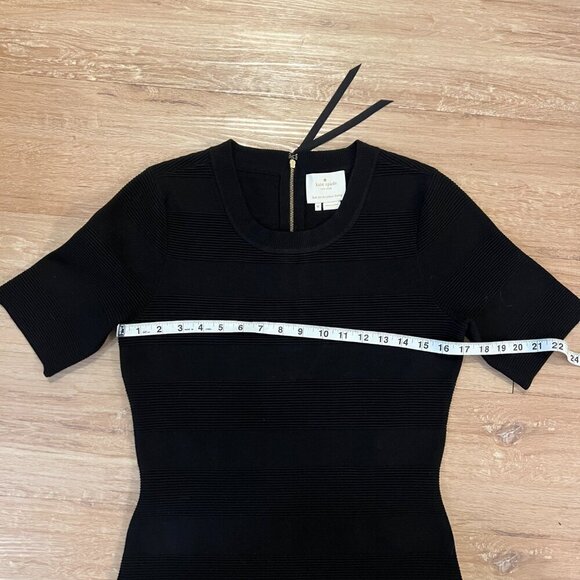 Kate Spade New York textured stripe sheath dress in Black Size - Medium - Picture 10 of 12